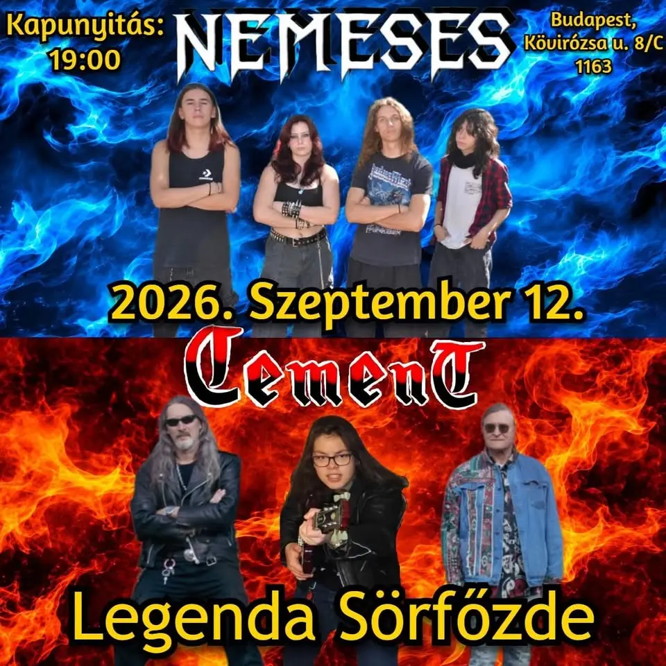 Lőrincz Tibor Feszt - Cement - Nemesis koncert Budapesten (Legenda Sörfőzde Center)